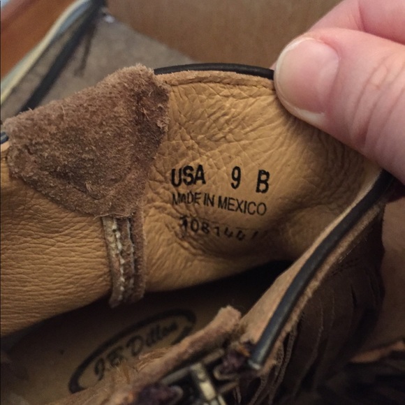 J.B.Dillon fringe cowboy boots - Picture 4 of 8